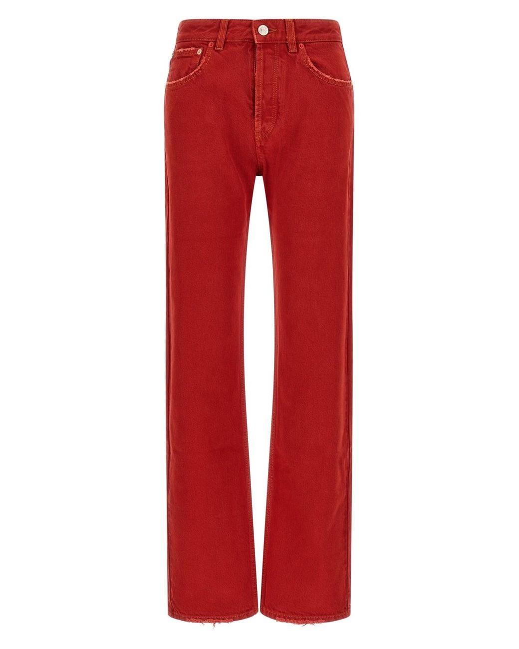 Isabel Marant Red Regular 'daya' Jeans