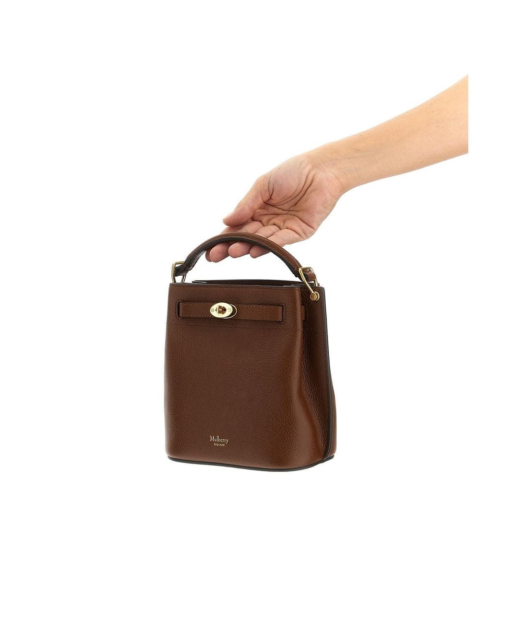 Secchiello 'Islington' Mini di Mulberry in Brown