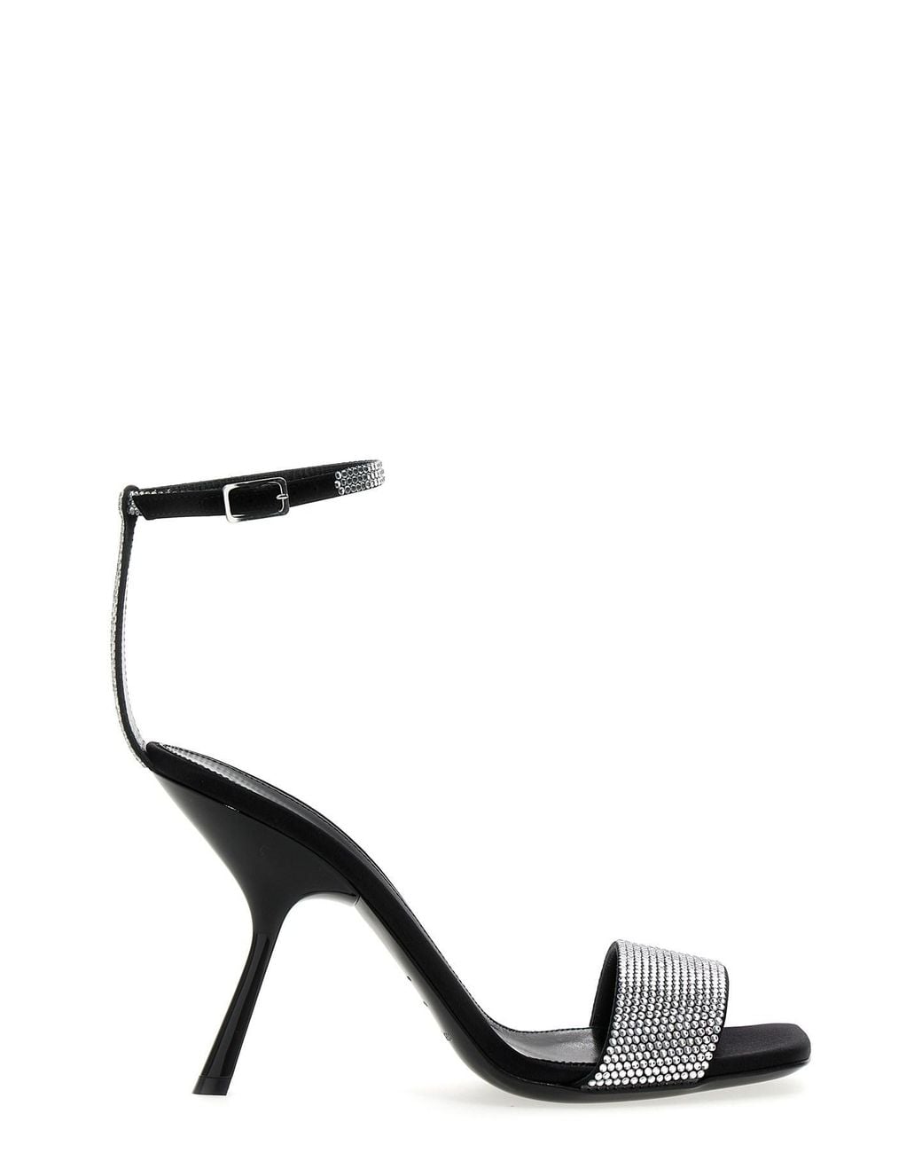 Sergio Rossi Black 'evangelie' Sandals By Mr. Patentie Rossi X Evangelie Smyrniotaki