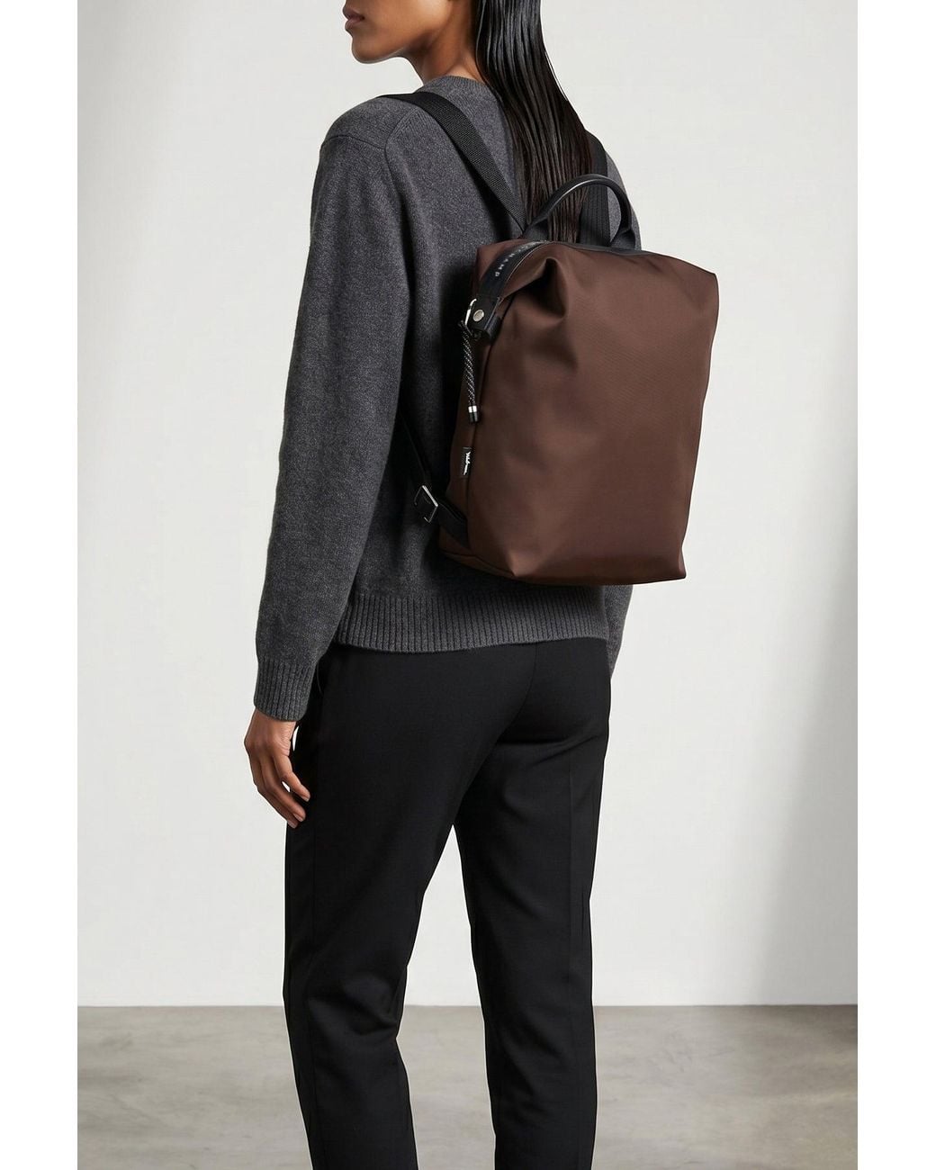 Longchamp Brown 'L Le Pliage' Backpack