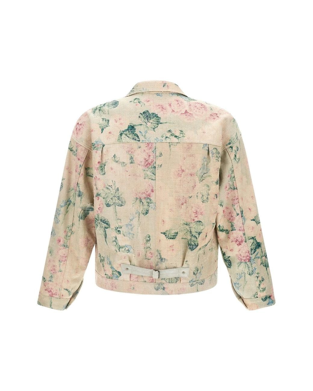 Junya Watanabe Natural Floral Jacquard Casual Jacket for men