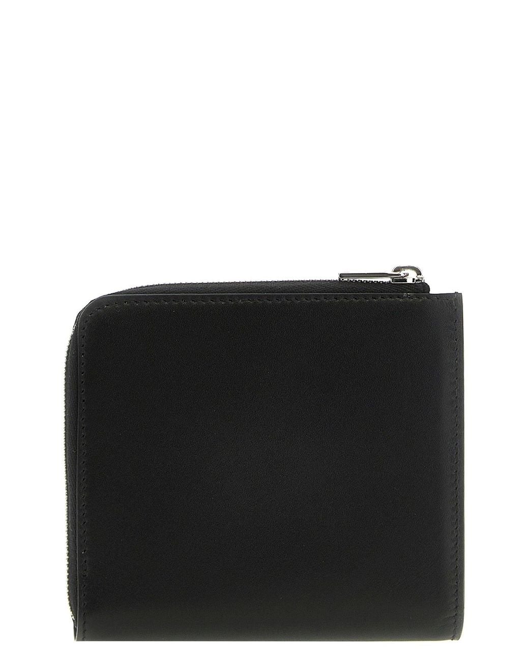 Jil Sander Black Leather Wallet With Embossed Logo for men