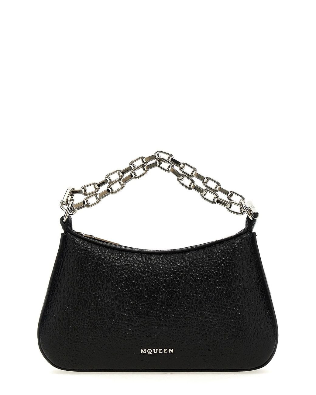 McQueen Black ' T-bar Mini' Handbag
