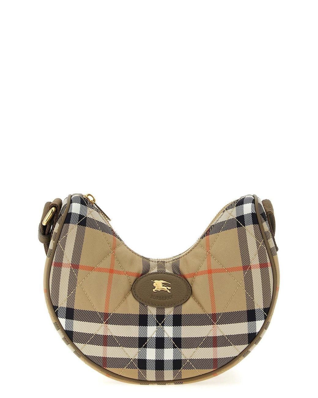 Burberry Natural Horseshoe Crossbody Bag