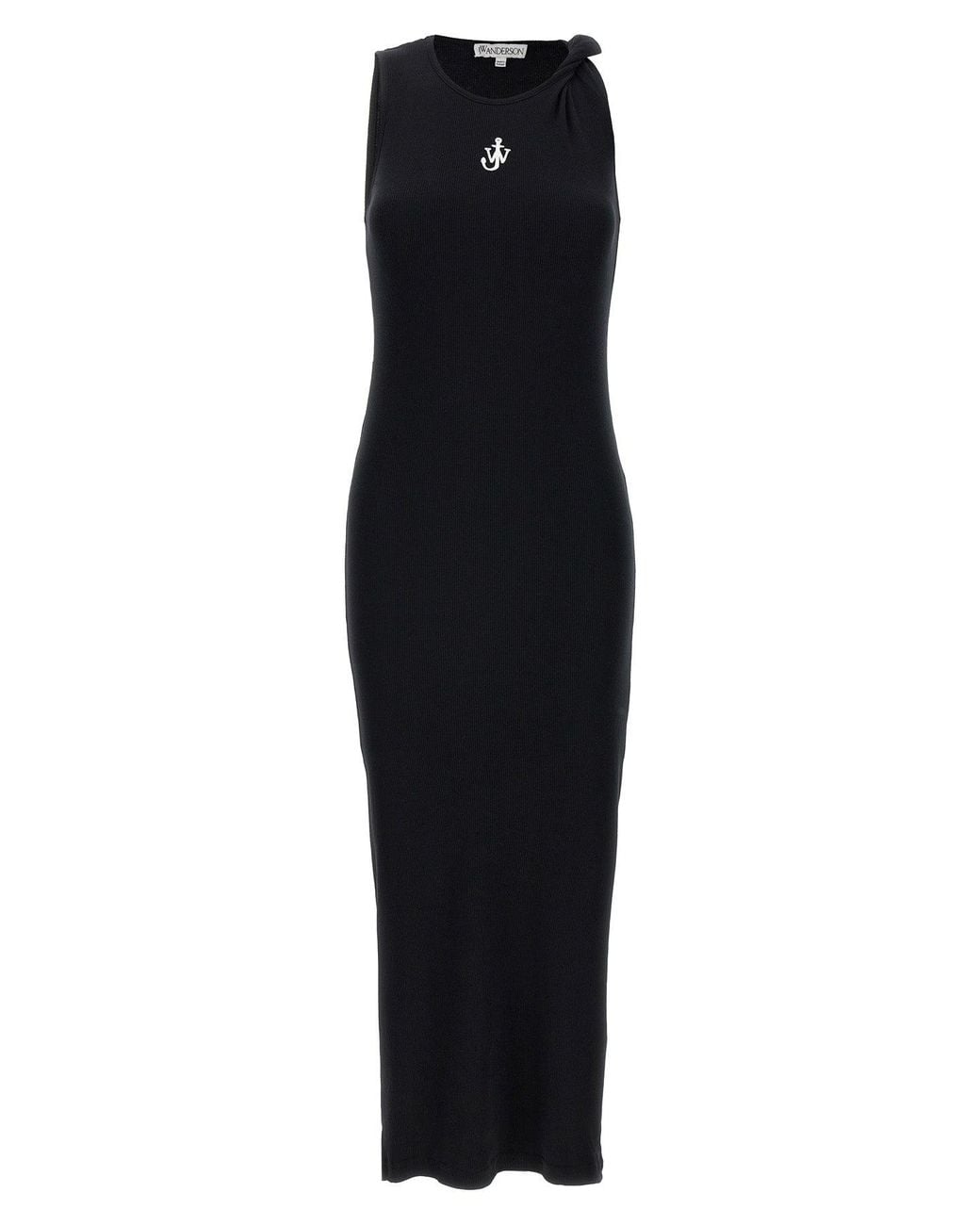 J.W. Anderson Black J. W.Anderson Dress 'Logo Ribbed'