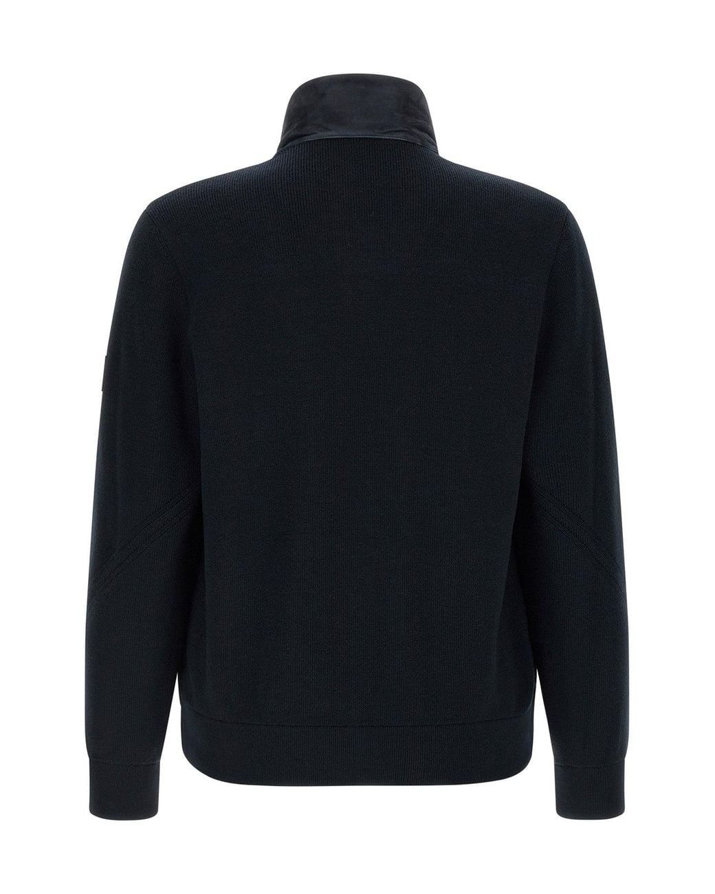 Mackage Black Jacket With Quilted Front Panel for men