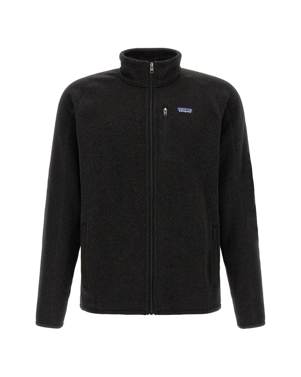 Patagonia Black Jacket With Logo Detail for men