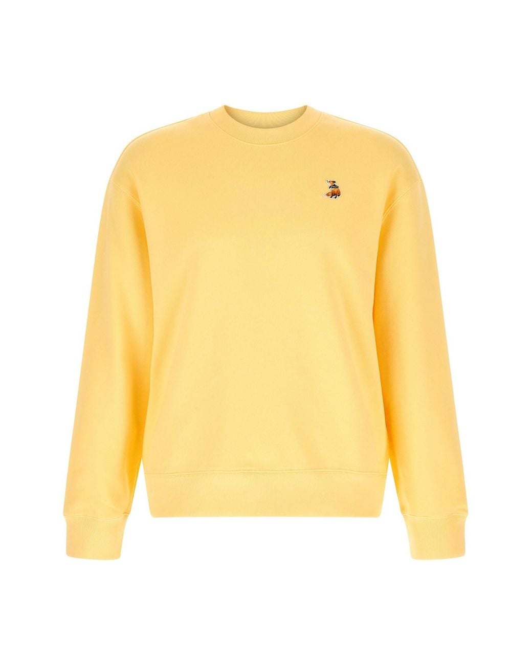 Maison Kitsuné Yellow 'dreaming Fox' Sweatshirt for men
