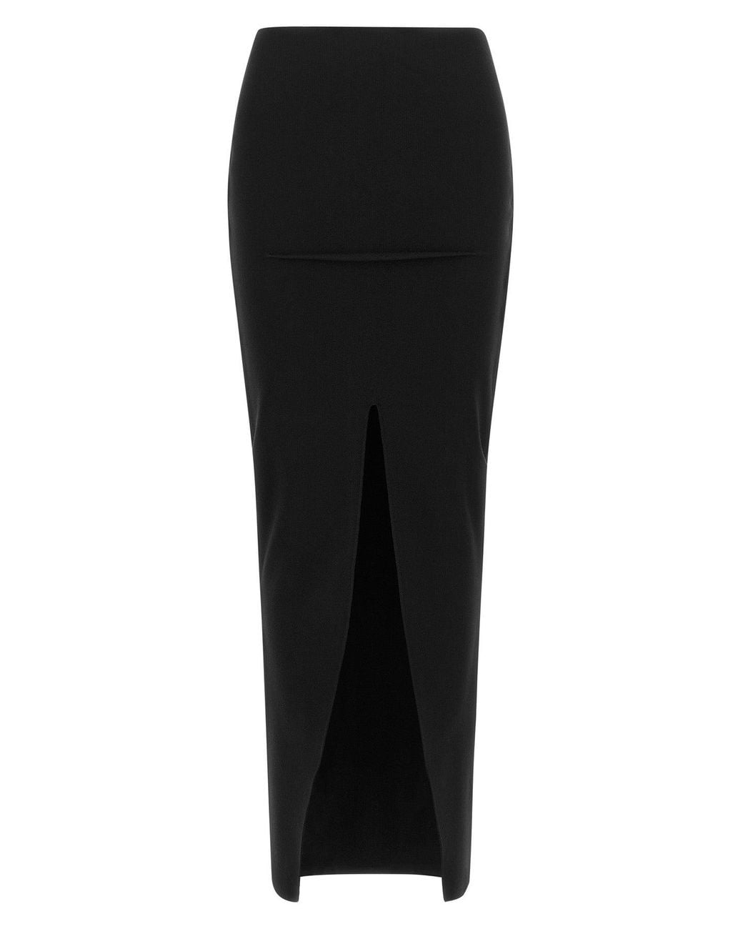 Rick Owens Black Knitted Maxi Skirt