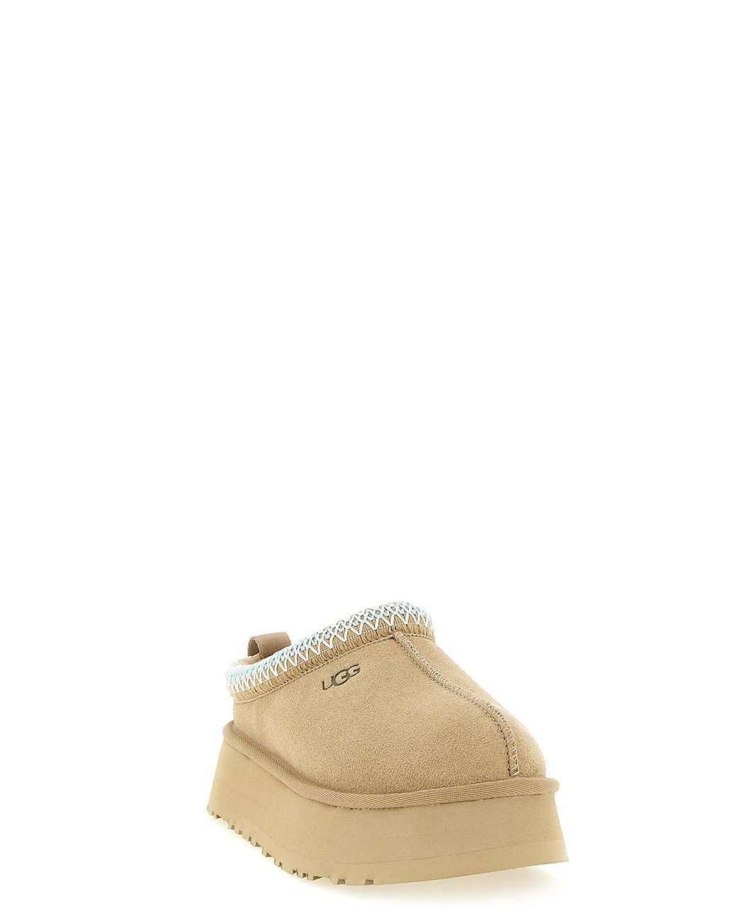 Ugg Brown Suede Sabot With Platform Sole
