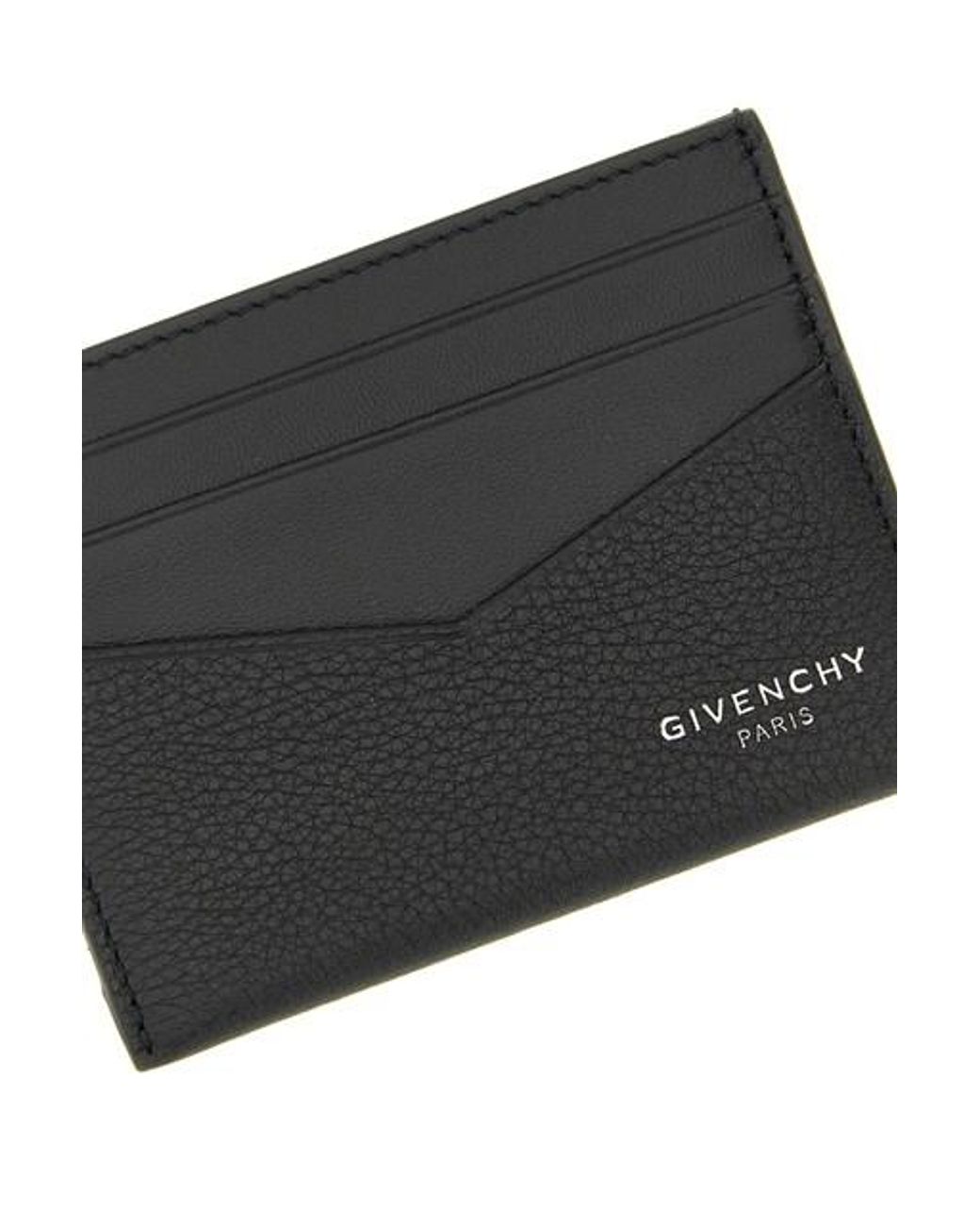 Leather Wallet-Uomo di Givenchy in Black da Uomo