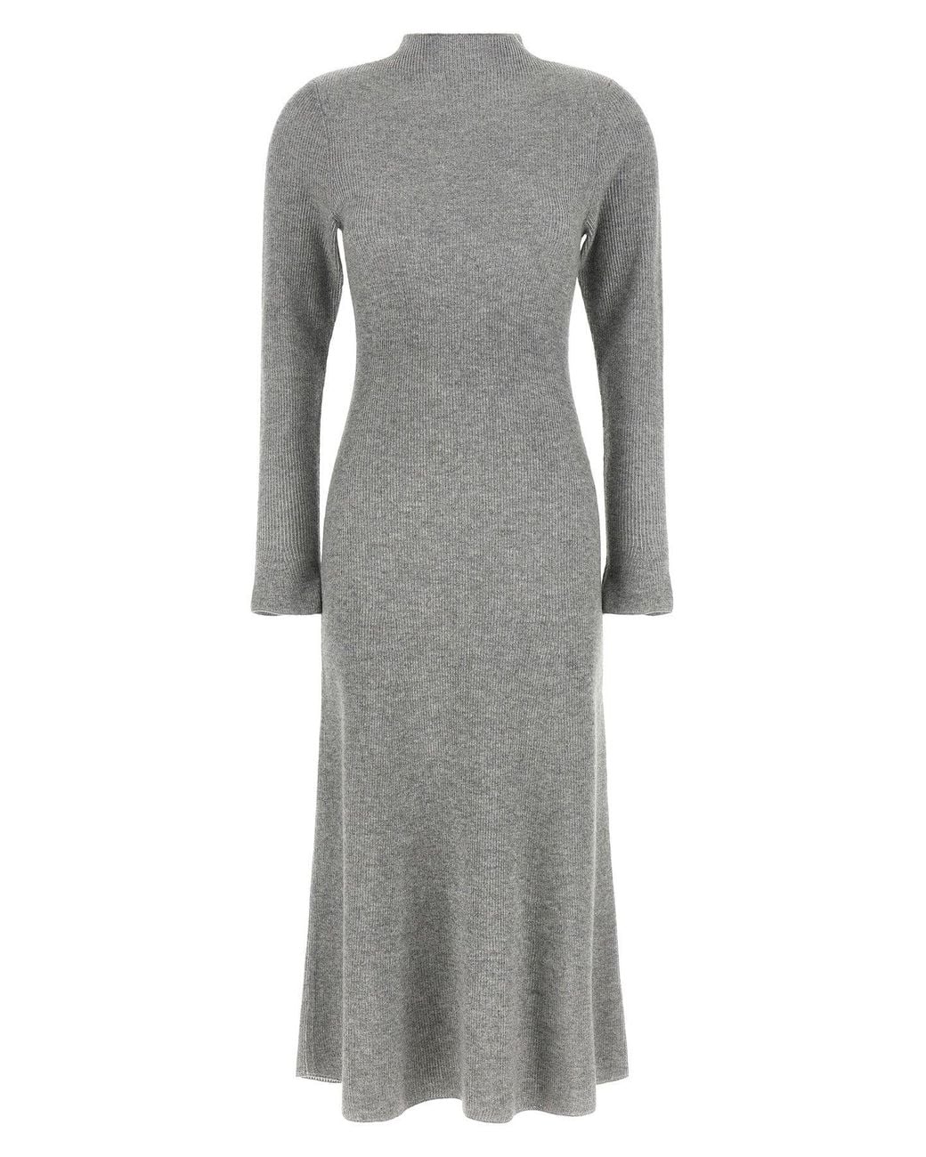 Fabiana Filippi Gray Knit Dress