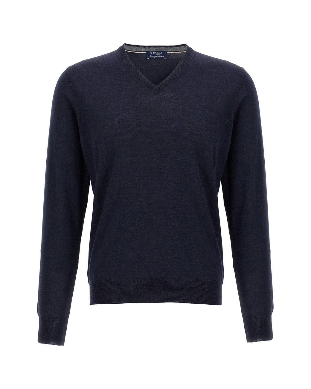 Barba Napoli Blue Sweater 'V-Neck' for men
