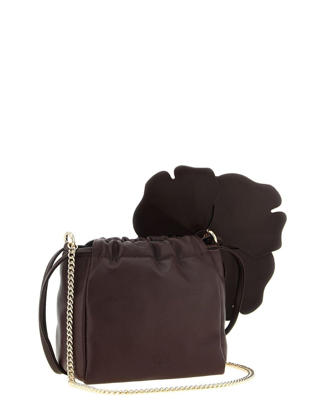 Pouch 'Flower' di Pinko in Brown