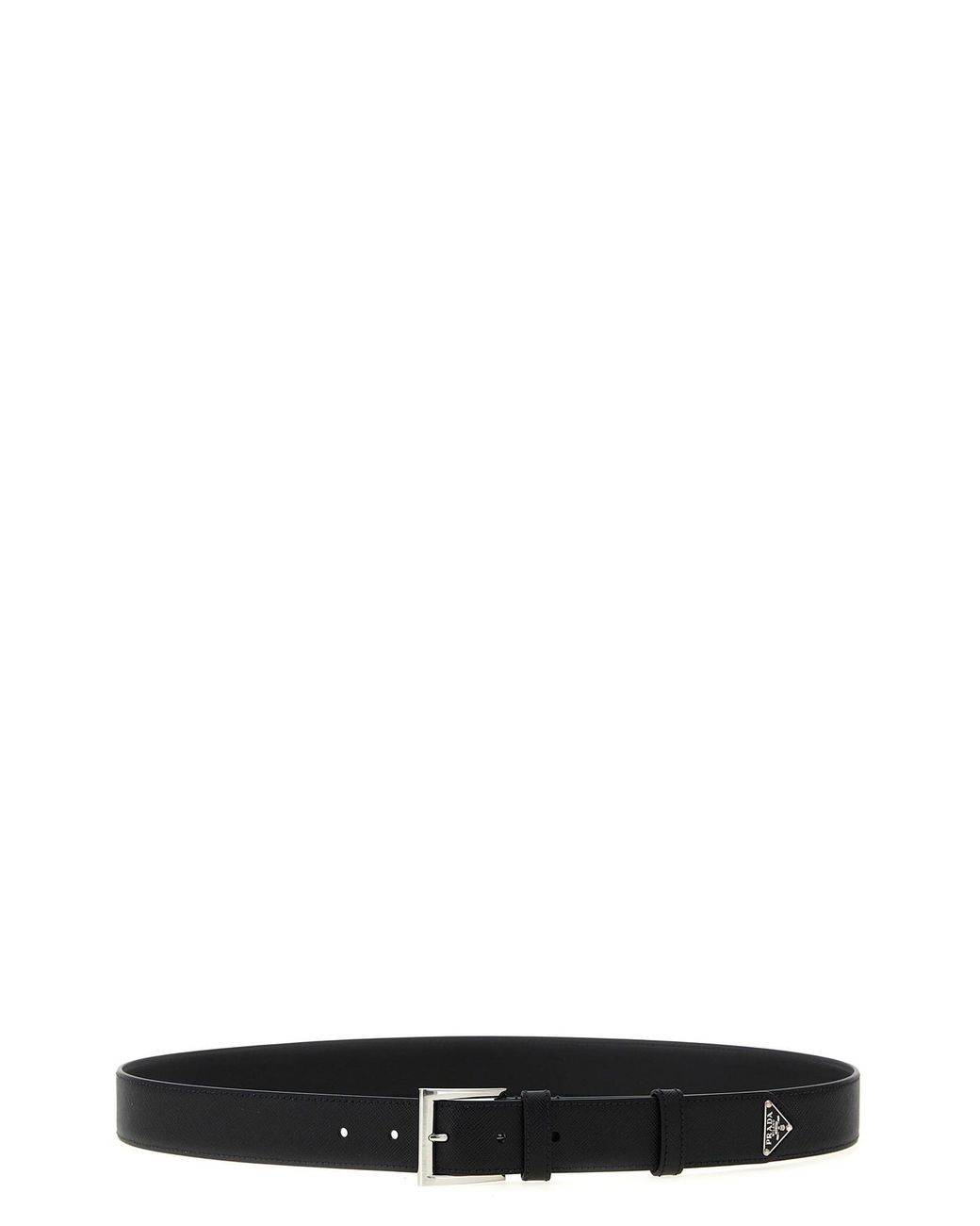Prada Black Saffiano Leather Belt for men