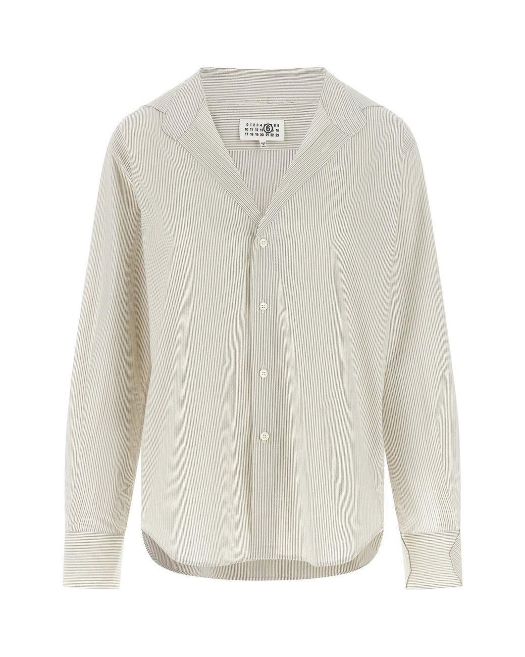 MM6 by Maison Margiela White 'Trompe L'Oeil' Shirt