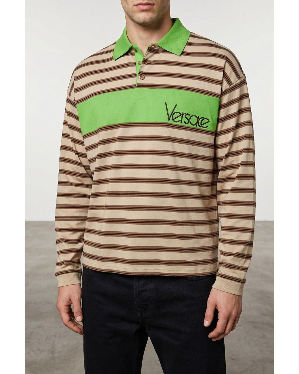 Polo di Versace in Green da Uomo