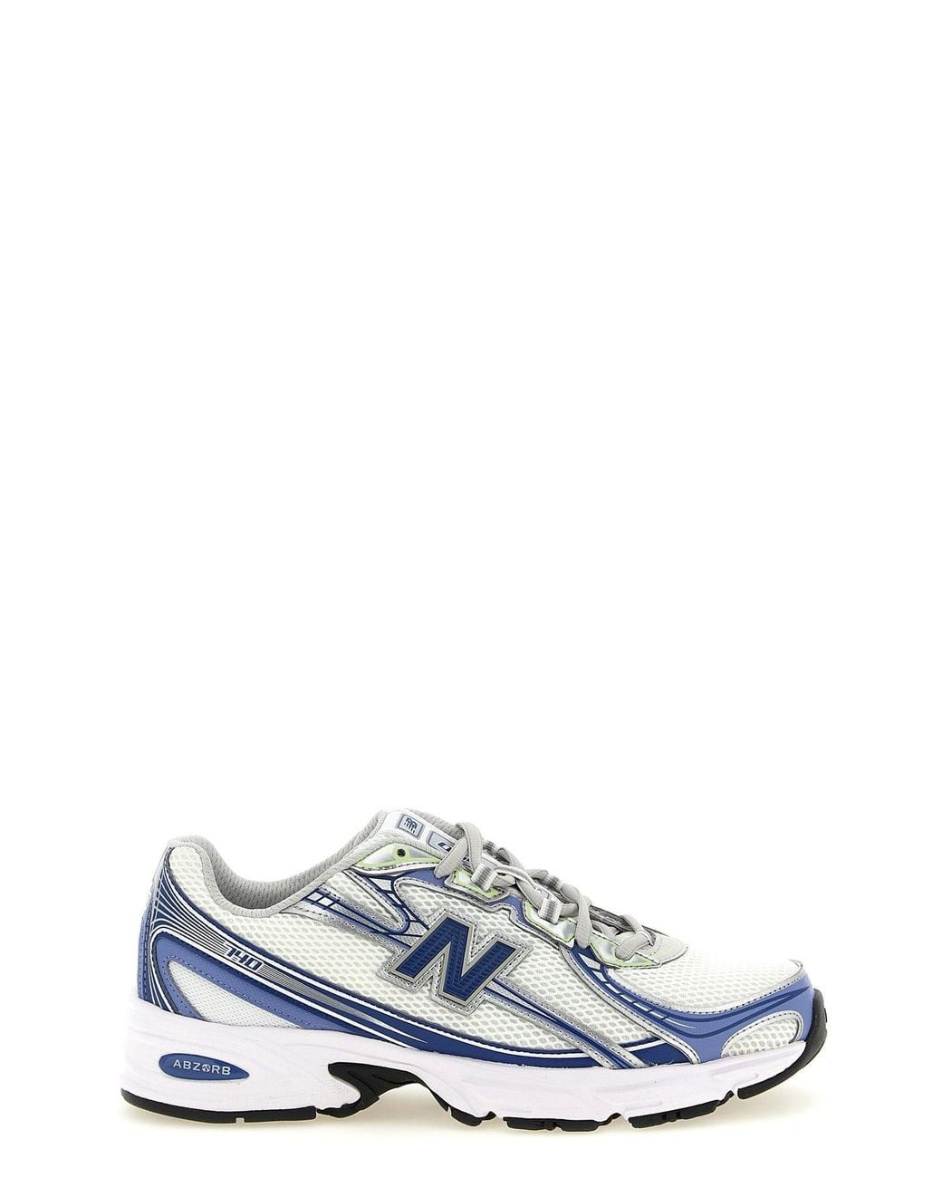 New Balance White Sneaker With Metallic Inserts