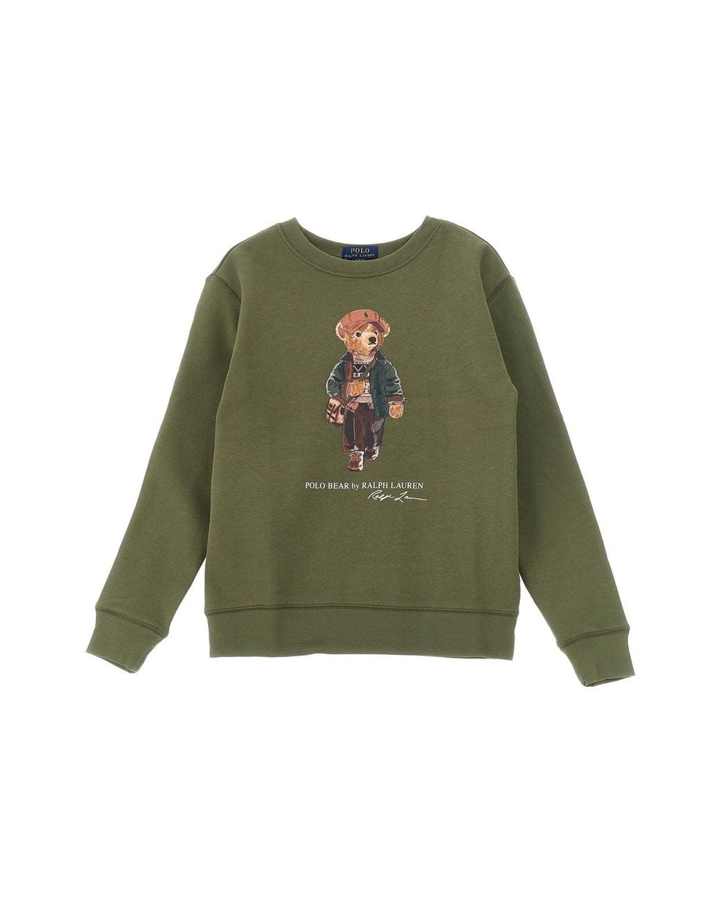 Polo Ralph Lauren Green Polo Bear Print Sweatshirt