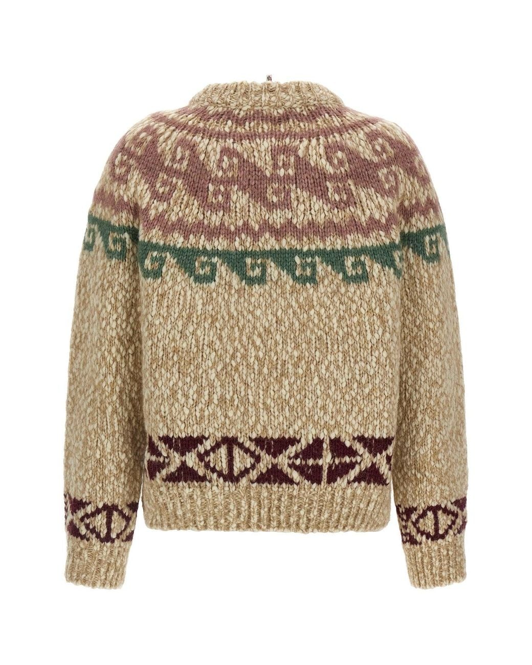 Moncler Natural Jacquard Sweater