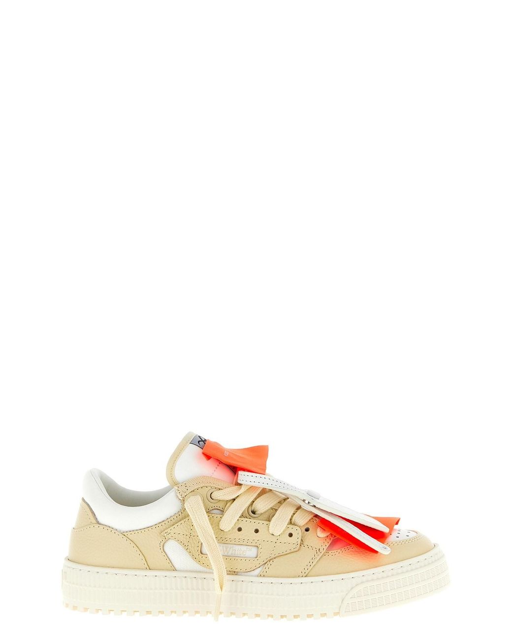 Off-White c/o Virgil Abloh White '3.0 Court Low Top' Sneakers
