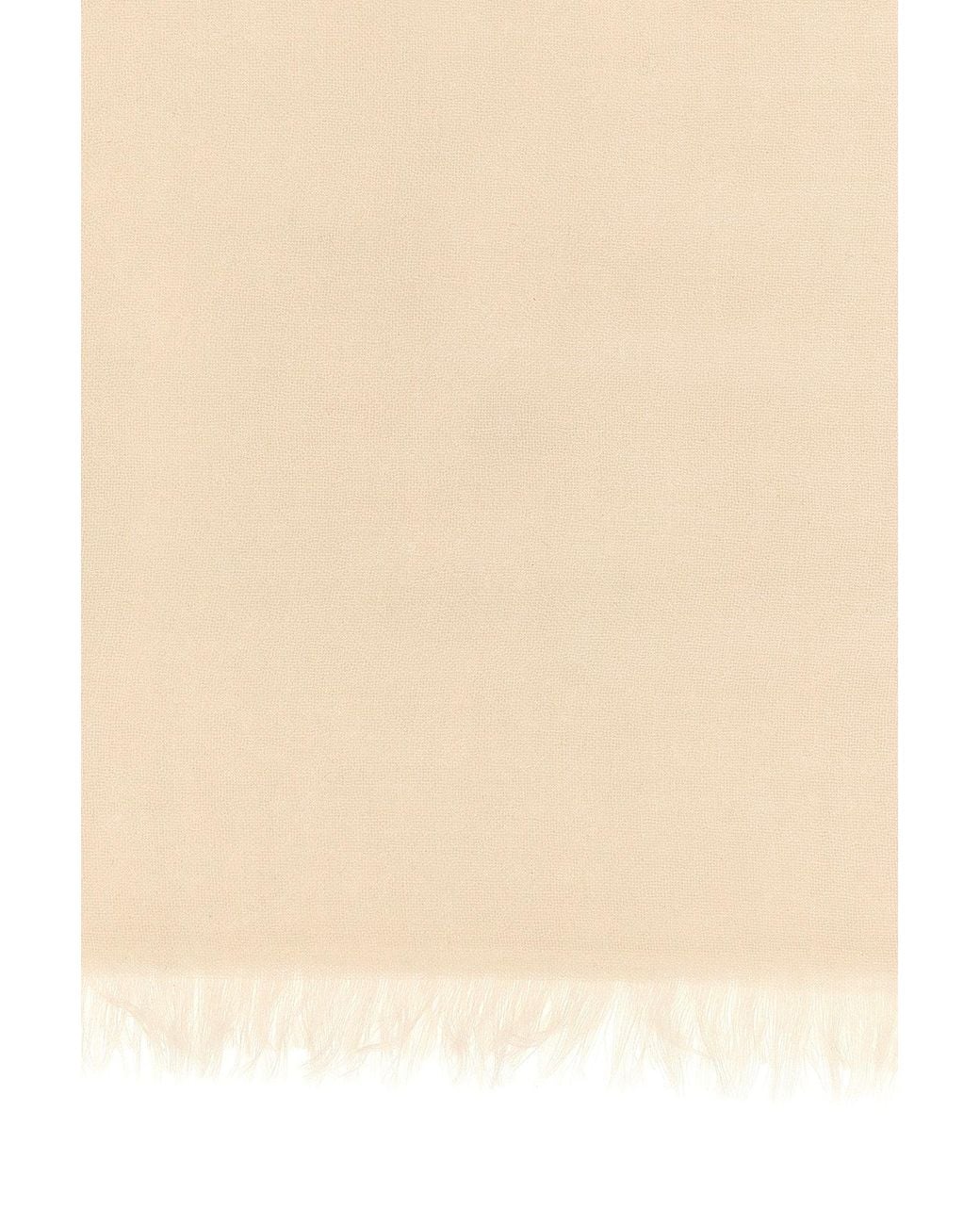 Brunello Cucinelli Natural Silk Cashmere Scarf
