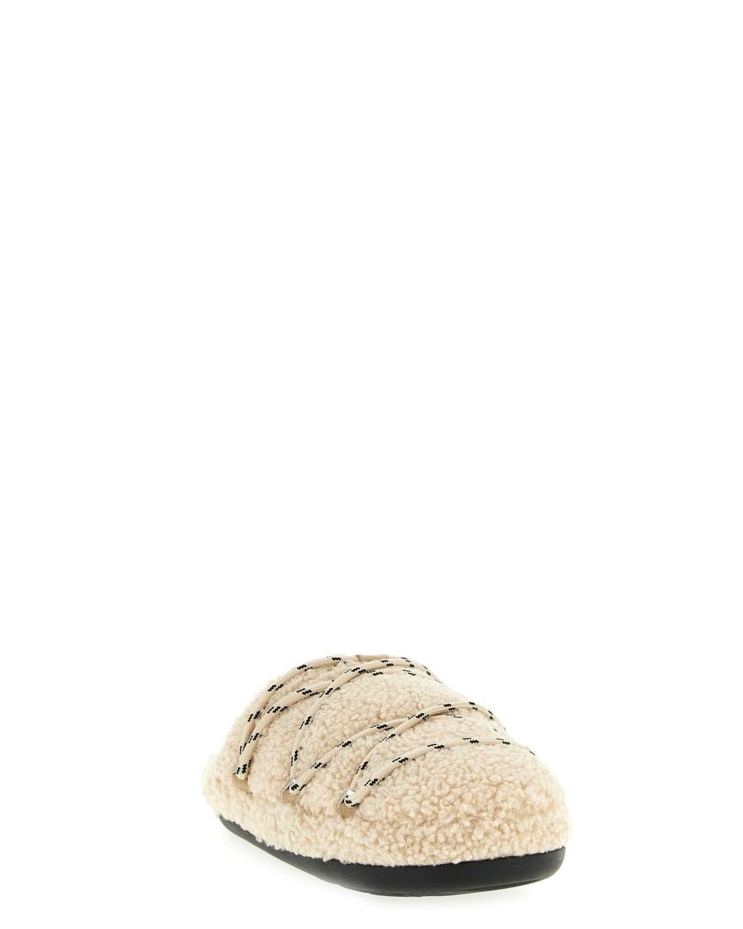 Moon Boot Natural 'Teddy Slipper' Mules