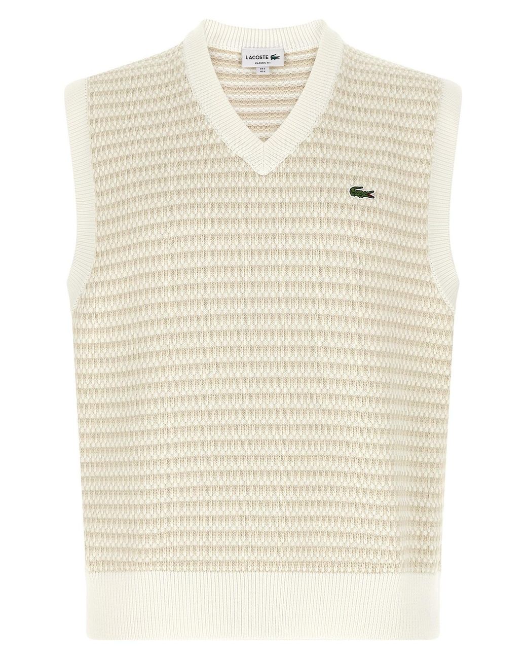 Lacoste Natural Knit Vest for men