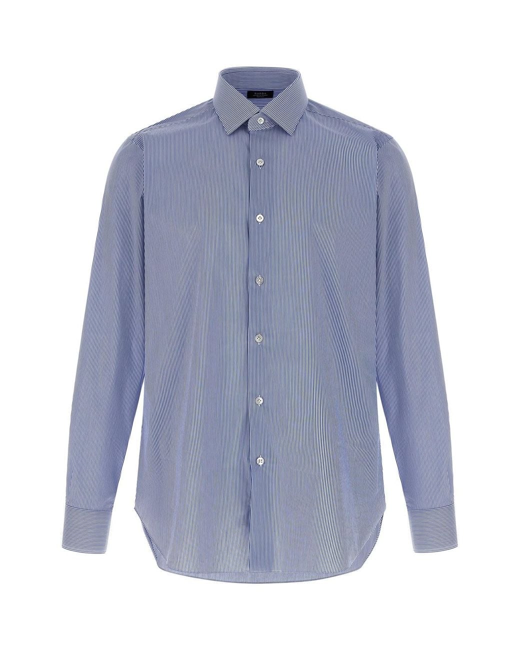 Barba Napoli Blue Striped Shirt for men