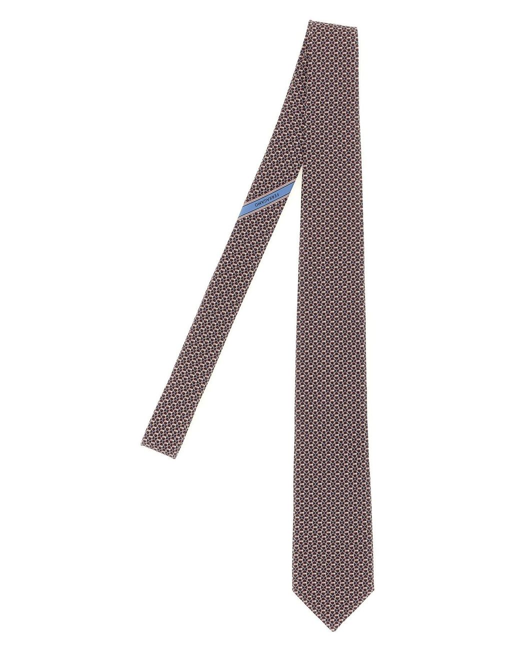 Ferragamo Purple 'chapeau' Tie for men