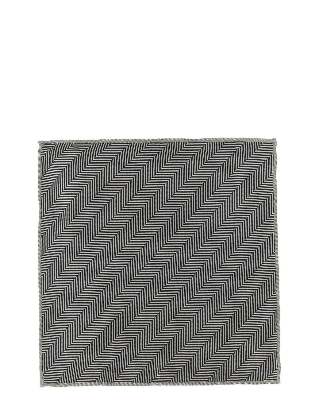 Brunello Cucinelli Gray Chevron Pocket Clutch for men