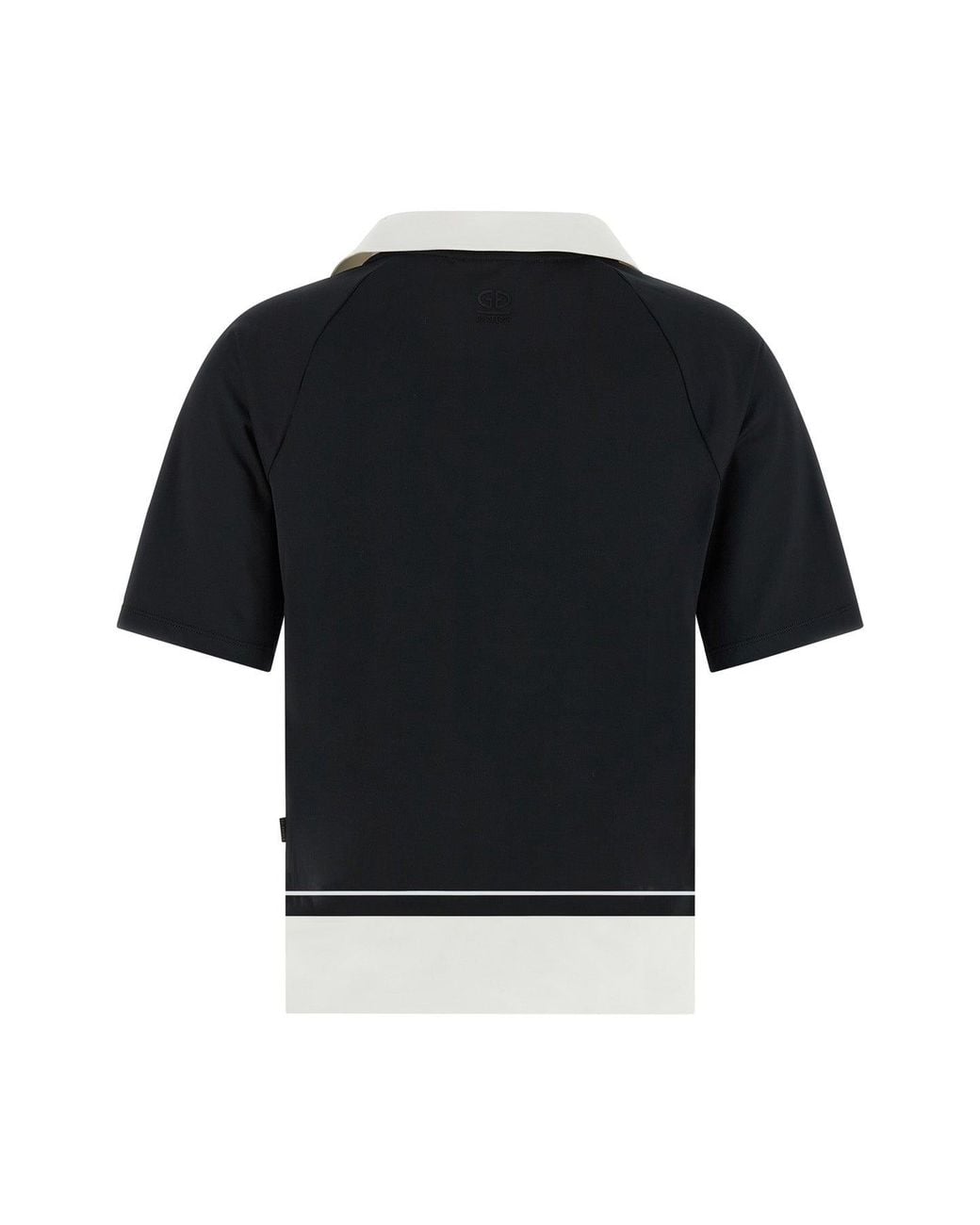 Goldbergh Black Piccola Polo Shirt With Contrasting V-Neck