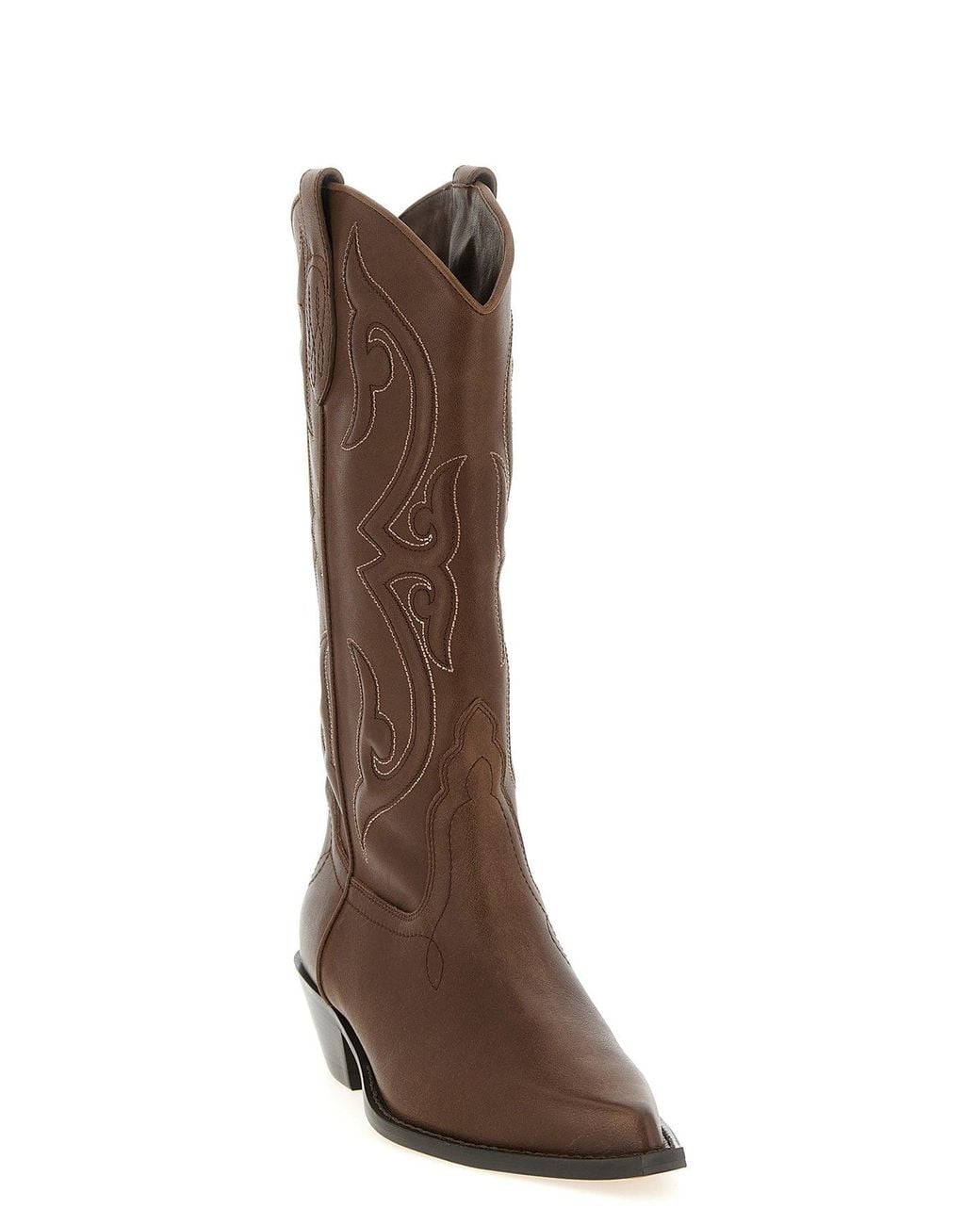 Sonora Boots Brown Western Stitch Boots