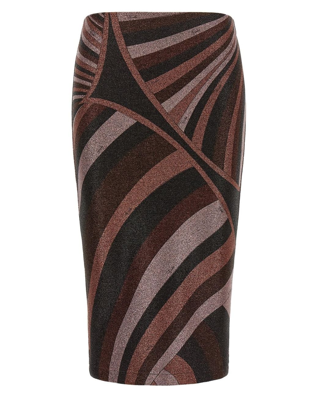 Emilio Pucci Brown 'iride' Skirt