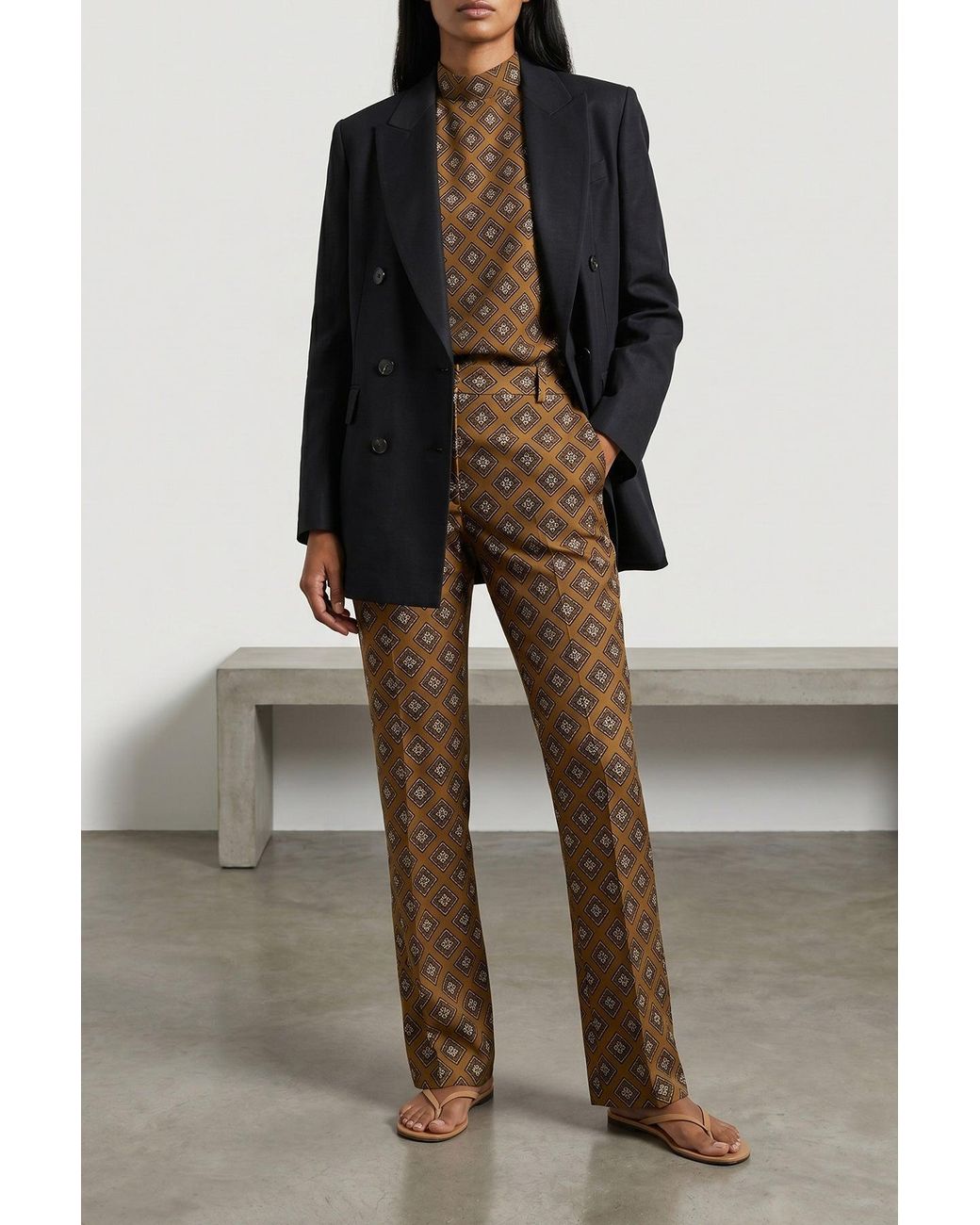 Alberto Biani Black Blazer Peak Lapels