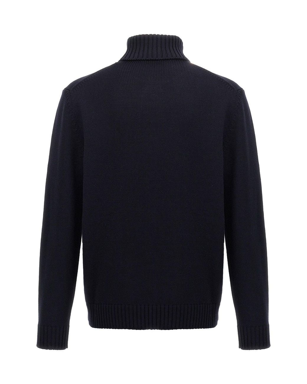 Zanone Blue Turtleneck 'Maglia Dolce Vita' for men