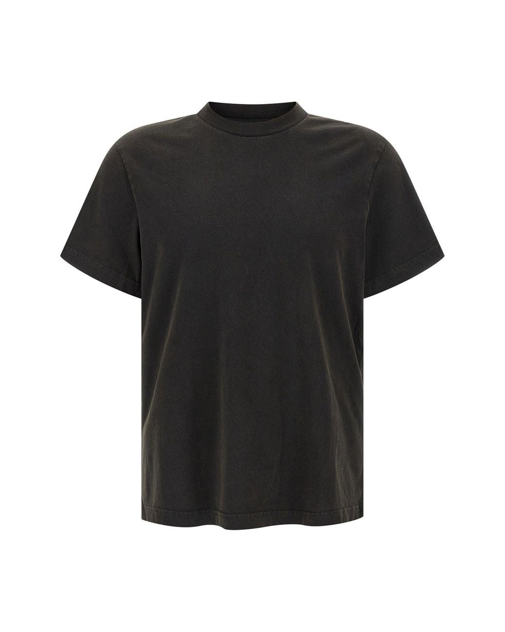 Entire studios Black Combed Cotton T-Shirt for men