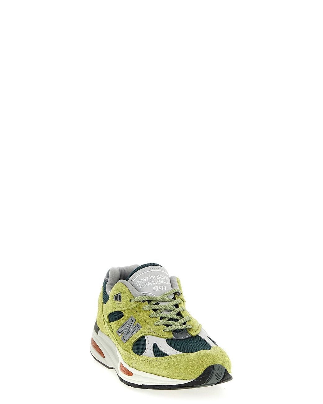 New Balance Green Sneakers Reflective N Logo Detail