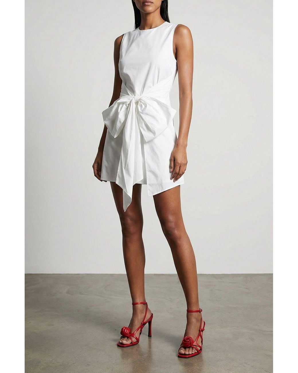ROTATE BIRGER CHRISTENSEN White 'W/Bow' Dress