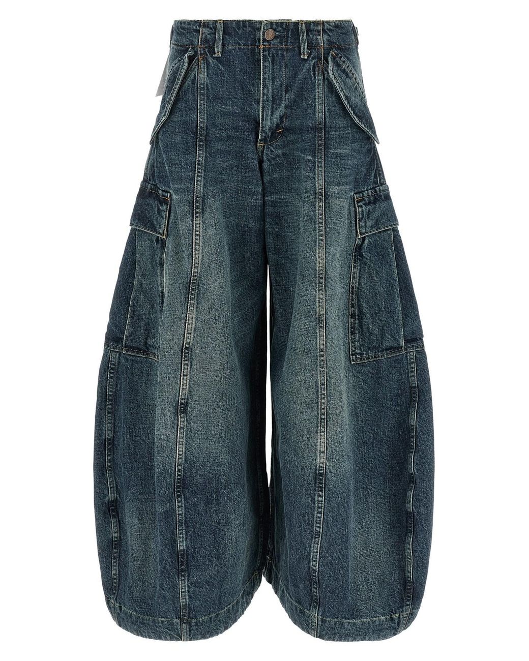 R13 Blue 'siouxsie Field Cargo' Jeans