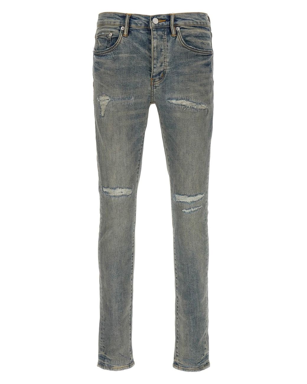 Purple Gray 'p001 Light Blue Vintage' Jeans for men