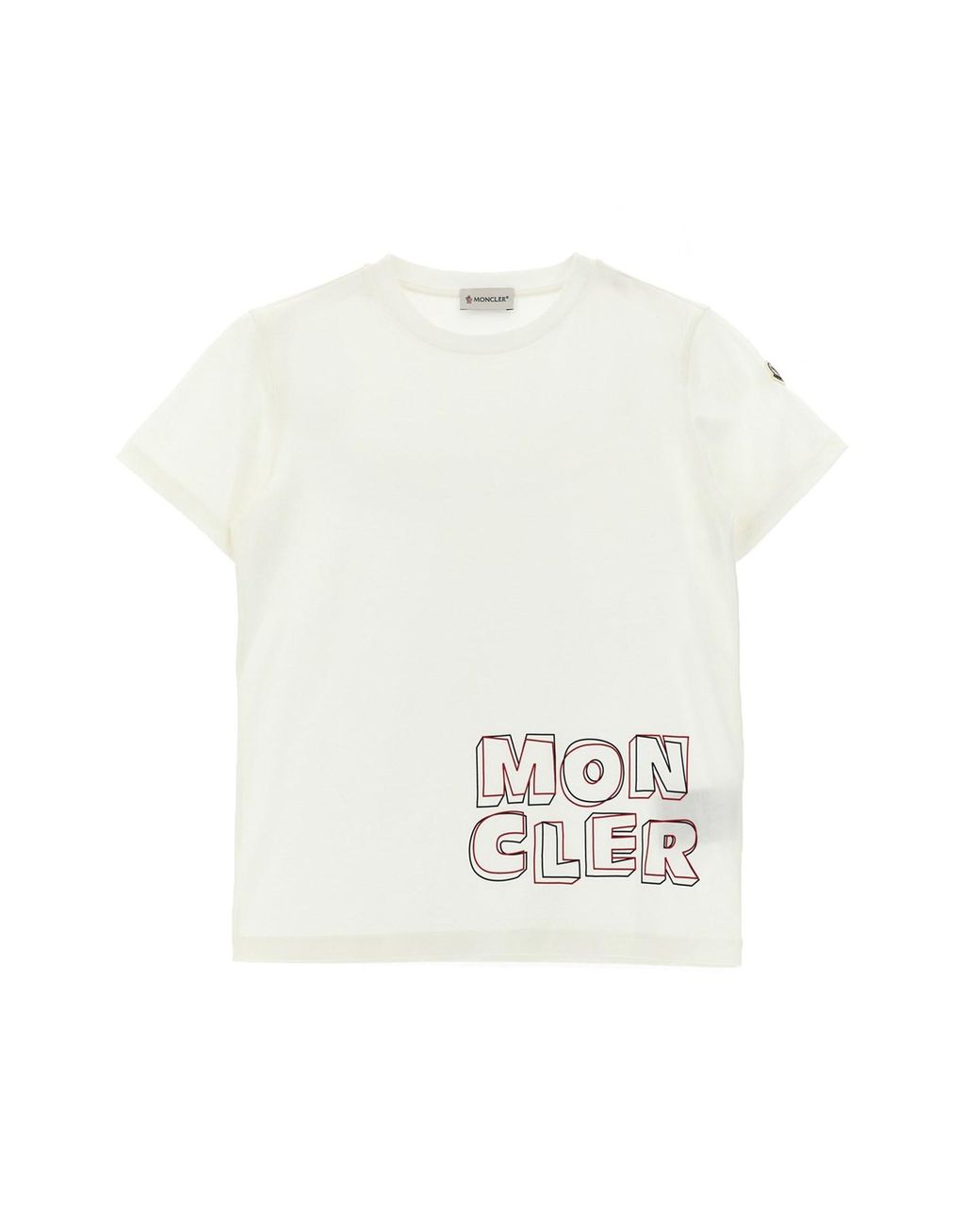 Moncler White Logo T-shirt for men