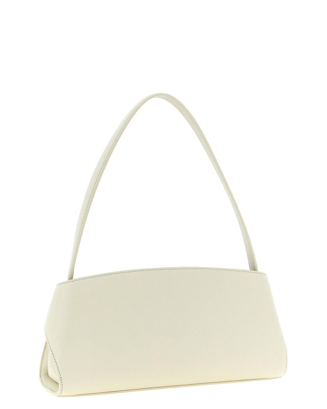 Ferragamo White 'Hug East-West' Shoulder Bag