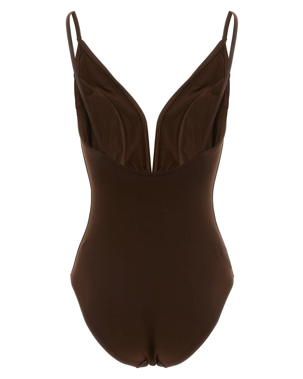 Eres Brown Galbe One-Piece Swimsuit