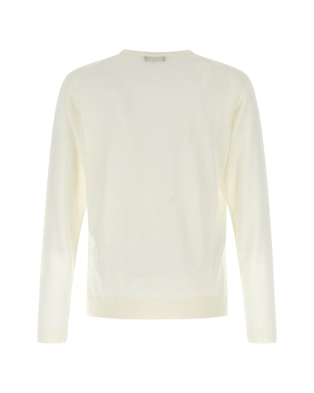 Roberto Collina White Sweater 'Girocollo' for men