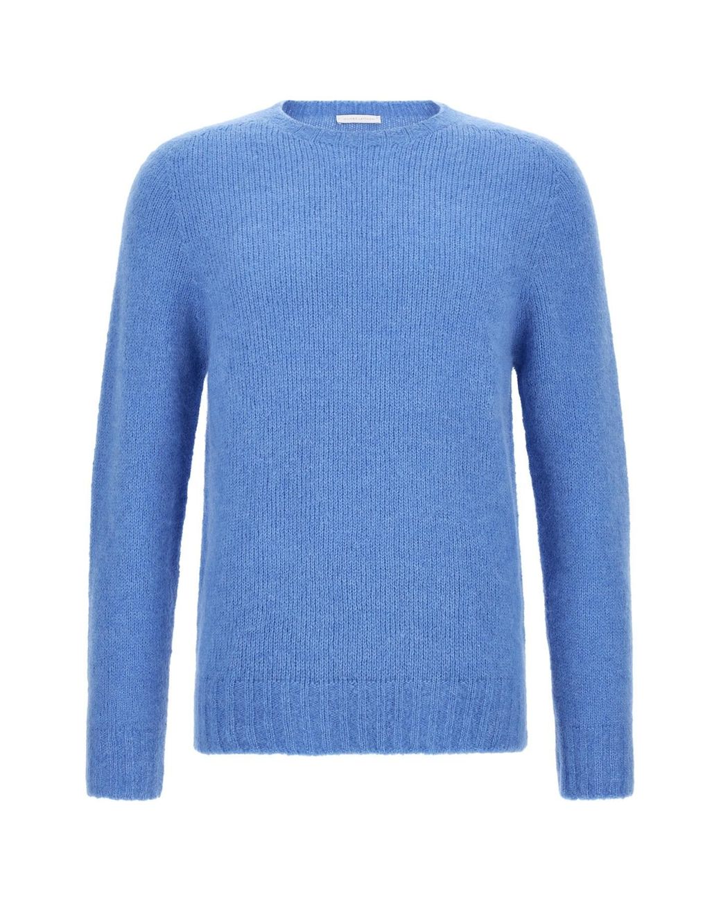 Oliver Lattughi Blue Brushed Alpaca Sweater for men