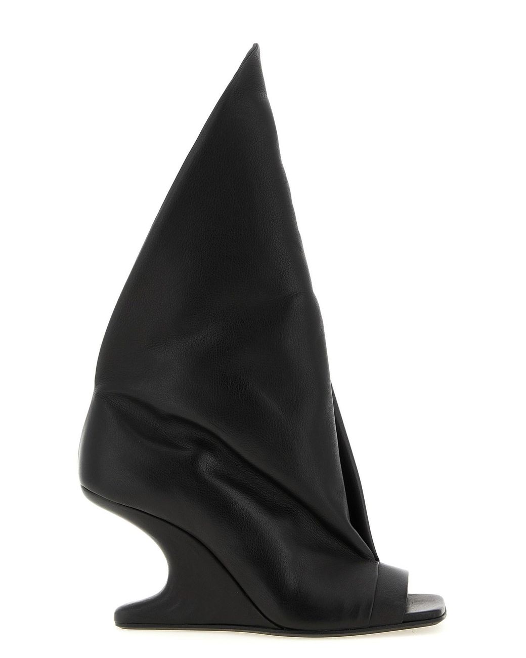 Rick Owens Black 'Cantilever 8 Strutter' Sandals