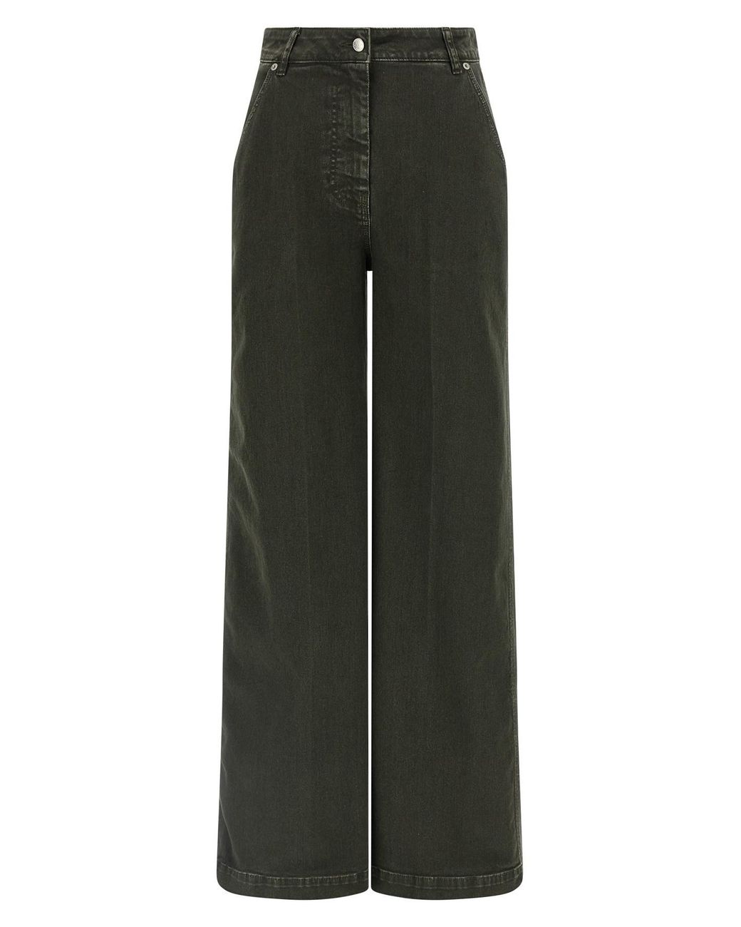 Nude Green Wide Leg Jeans