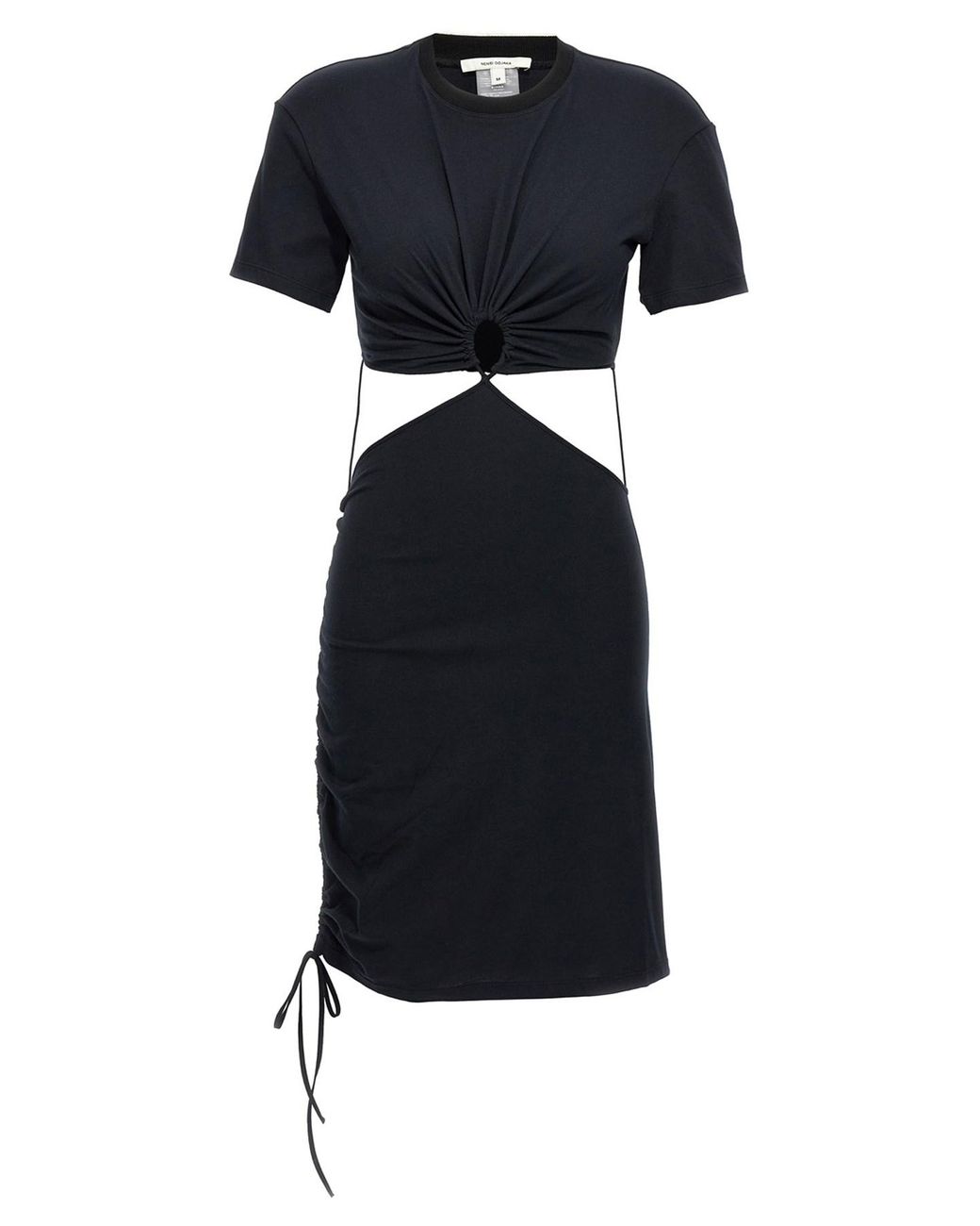 Nensi Dojaka Black Cut-out T-shirt Dress