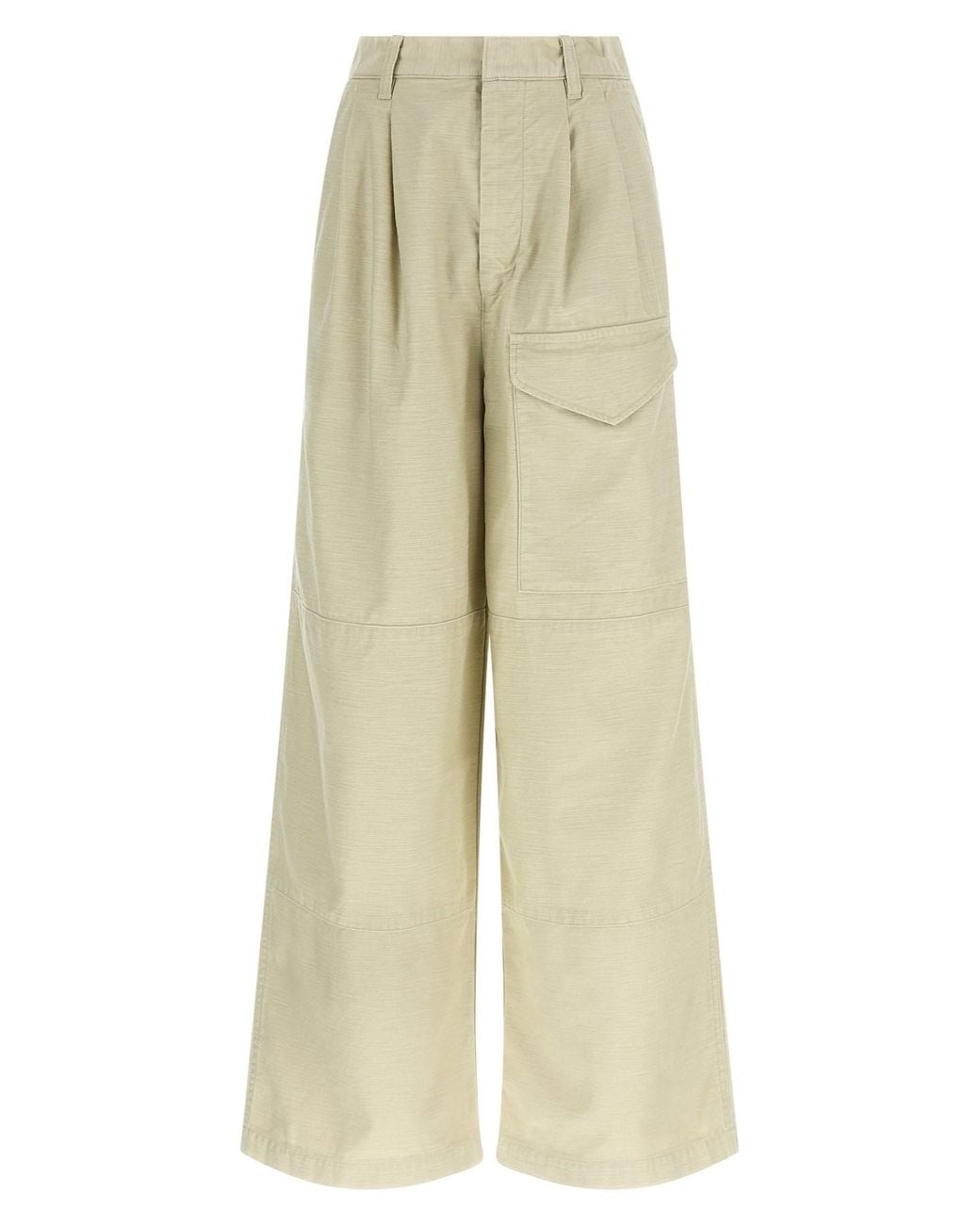 Auralee Natural Cargo Pants